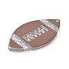 Transparent Resin Pendants RESI-M037-02B-2
