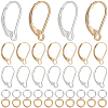 44Pcs 2 Color Brass Leverback Earring Findings KK-CN0003-05-1