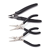 3Pcs 3 Styles Carbon Steel Jewelry Pliers Sets PT-YW0001-10-2