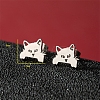 Non-Tarnish Stainless Steel Stud Earrings PW-WG88127-30-1
