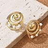 304 Stainless Steel Stud Earrings EJEW-R020-02G-02-3