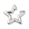 Crystal Rhinestone Star Cuff Earrings EJEW-D059-06P-02-2