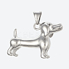 Tarnish Resistant 304 Stainless Steel Puppy Pendants LS-STAS-G175-19P-2