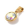 PVD Vacuum Plating 304 Stainless Steel Pendants STAS-C107-04G-05-2