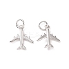 Rack Plating Brass Charms ZIRC-C042-09P-1