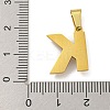 Ion Plating(IP) 304 Stainless Steel Pendants STAS-U024-01K-3