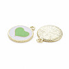 Alloy Enamel Pendants PALLOY-S181-039A-NR-3