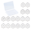 16Pcs 8 Style 304 Stainless Steel Chandelier Component Links GLAA-SC0003-12-1