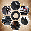 5M Braided Leather Cord with Core WL-BBC0001-01A-02-5
