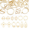 24Pcs 6 Styles Alloy Open Back Bezel Pendants FIND-TA0010-74-2
