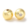 Rack Plating Brass Beads KK-F090-20G-02-2