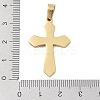 Ion Plating(IP) 304 Stainless Steel Enamel Rhinestone Pendants STAS-Q325-05J-G-3