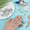120Pcs 6 Styles Tibetan Style Alloy Pendants FIND-CA0010-53-3