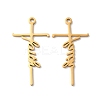 Ion Plating(IP) 304 Stainless Steel Pendants LS-STAS-H212-08G-1
