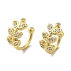 Rack Plating Brass Micro Pave Cubic Zirconia Cuff Earrings EJEW-R162-46G-1