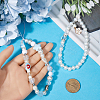 2Pcs 2 Styles Plastic Pearl & Resin & Glass Mobile Straps AJEW-GF0001-21B-3
