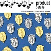 20Pcs 2 Colors Holy Oval Carved Virgin Mary Tibetan Style Alloy Chandelier Component Links TIBE-FS0001-15-3
