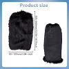 Polyester Imitation Fox Hair Boot Cover AJEW-WH0570-04B-2