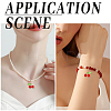 40Pcs Cherry Glass Pendants FIND-BBC0004-45-5