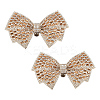 Bowknot Rhinestone Shoe Decoration DIY-WH0430-522A-1