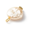 ABS Plastic Imitation Pearl Beads Pendant PALLOY-JF00834-4