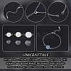 DIY Blank Dome Flat Round Link Bracelet Making Kit DIY-UN0004-54-5