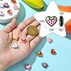 18Pcs 9 Colors Baking Paint Alloy Beads FIND-CJ0002-90-2