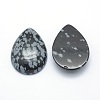Natural Snowflake Obsidian Cabochons G-P393-G11-2