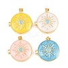 Brass Locket Pendants KK-D232-10G-1