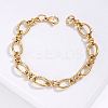 201 Stainless Steel Oval Link Chain Bracelet LS-KM2112-1-2