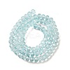 Transparent Baking Paint Glass Beads Strands DGLA-A034-T6mm-D06-2