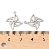 201 Stainless Steel Laser Cut Pendants STAS-P428-05P-3