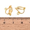 Iron Clip-on Earring Findings X-KK-R071-06G-4