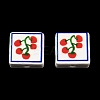 Printed Handmade Porcelain Beads PORC-G016-04-2