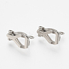 Tarnish Resistant 304 Stainless Steel Clip-on Earring Findings LS-STAS-T037-02-1