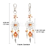 10Pcs 5 Styles Starfish Turtle Synthetic Turquoise & Alloy Pendant Decoration HJEW-FZ00041-3