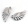 Tarnish Resistant 201 Stainless Steel Wing Pendants STAS-Q192-27-1