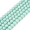 Opaque Solid Color Glass Beads Strands GLAA-T032-P6mm-21-1