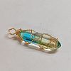 Glass Pendants PALLOY-CJ00013-03-1