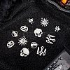 12Pcs 6 Style 201 Stainless Steel Pendants STAS-UN0020-22P-4