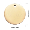 304 Stainless Steel Pendants STAS-I140-15B-G-3