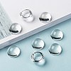 Transparent Half Round Glass Cabochons X-GGLA-R027-18mm-8