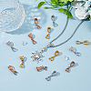 36Pcs 3 Color Filigree Rack Plating Brass Ice Pick Pinch Bails KK-HY0001-83-5