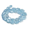 Natural Aquamarine Graduated  Beads Strands G-B178-H01-01-3