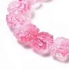 Transparent Glass Beads Strands GLAA-F114-01E-3