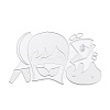 Girl Carbon Steel Cutting Dies Stencils DIY-P076-42-2