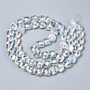 Electroplate Glass Beads Strands EGLA-N008-005-A01-2