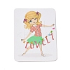 Rectangle Paper Hair Clip Display Cards CDIS-C004-03L-2