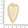 Brass with Natural White Shell Pendants KK-C162-005B-G-3