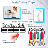 Fashion Iron Medal Hanger Holder Display Wall Rack ODIS-WH0021-061-4